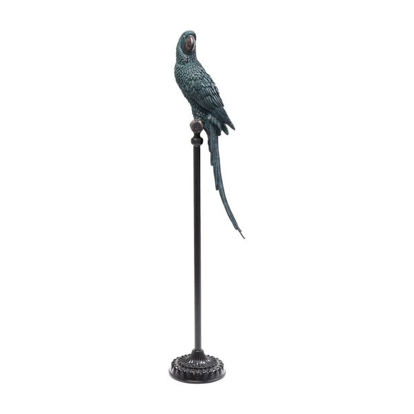 Dekorativní socha papouška v modro-zelené barvě Kare Design