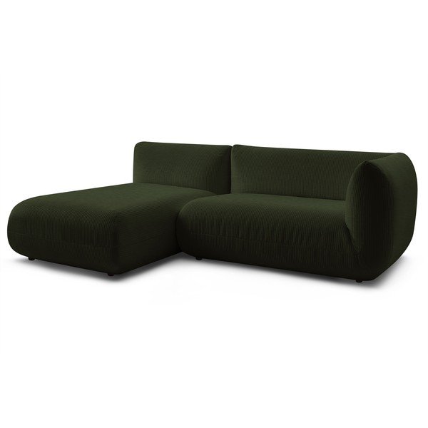 Zelená manšestrová rohová pohovka (levý roh) Lecomte – Bobochic Paris-image-3