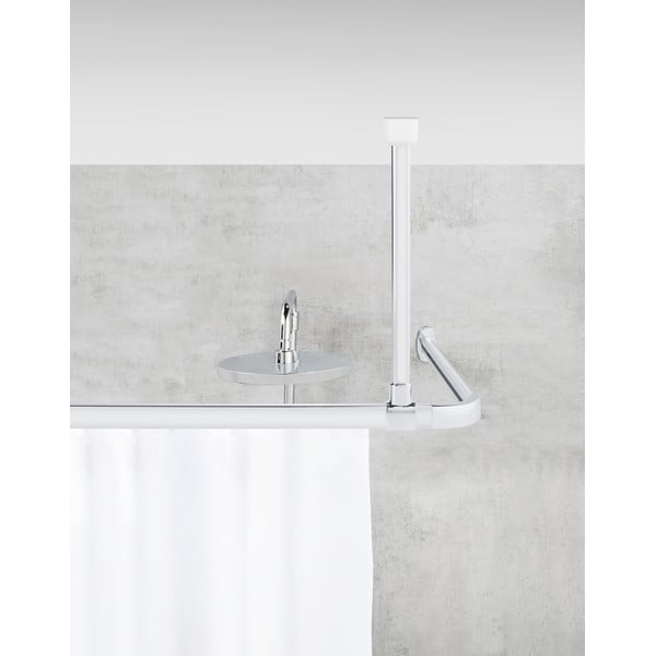 Držák na strop pro sprchový závěs v leskle stříbrné barvě Era – Wenko-image-1