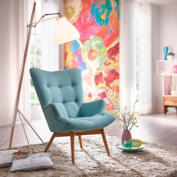 Tyrkysové křeslo Max Winzer Aiko-image-1