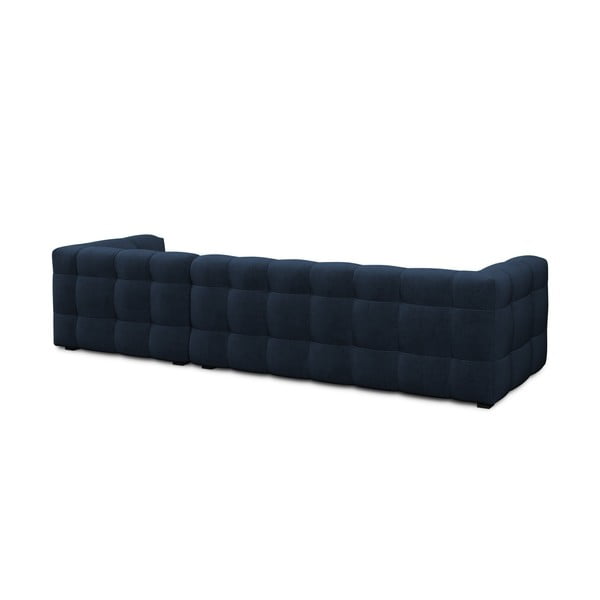 Modrá sametová rohová pohovka Windsor & Co Sofas Vesta, pravý roh-image-4