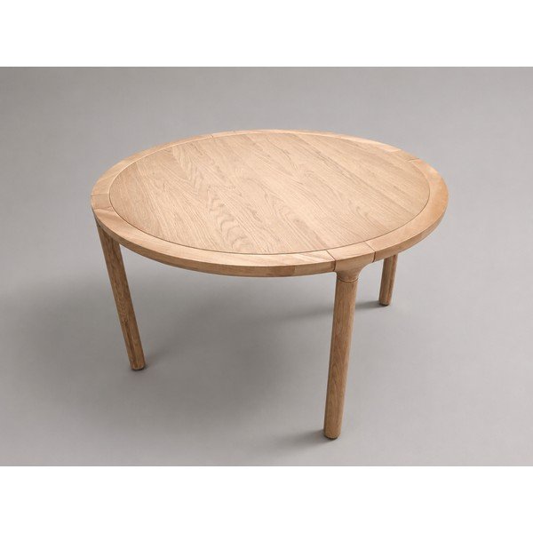 Kulatý jídelní stůl s deskou v dubovém dekoru ø 128 cm Storm - II. jakost – Zuiver-image-2