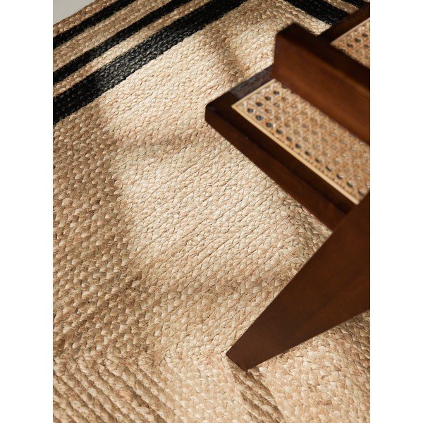 Černý/v přírodní barvě ručně tkaný jutový koberec 120x170 cm Jutta – Hanse Home-image-2