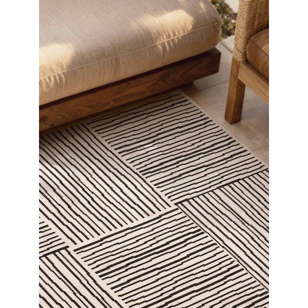 Černý/krémový vnitřní a venkovní koberec 120x170 cm Haringey Nightingale – Ted Baker-image-2