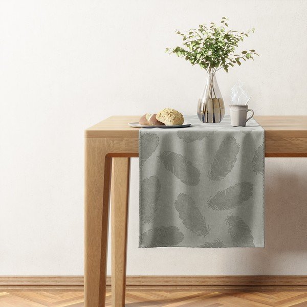 Sametový běhoun na stůl 40x140 cm Velvet Peacock – AmeliaHome-image-1