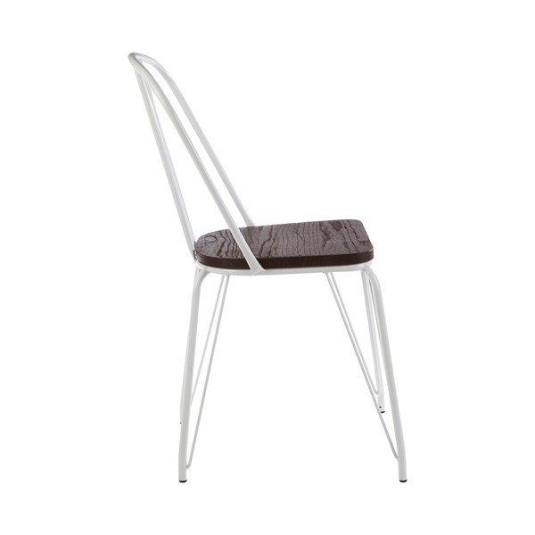 Bílá/v přírodní barvě jídelní židle z jilmového dřeva District – Premier Housewares-image-4