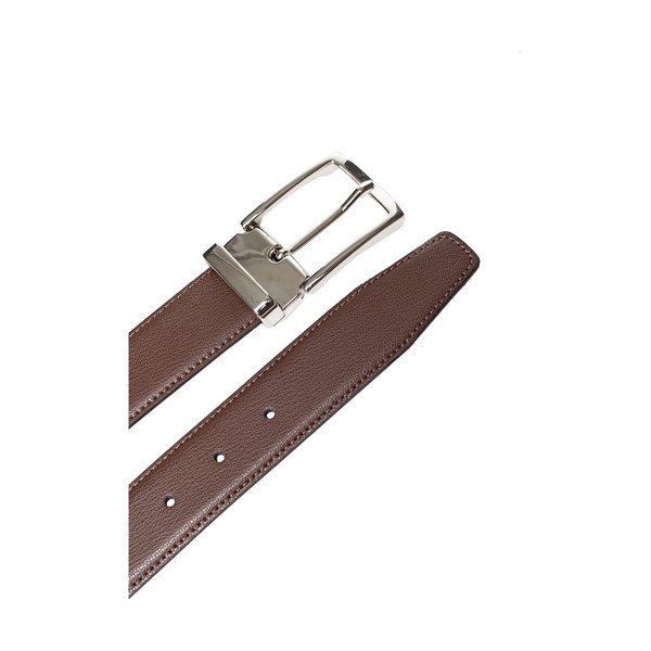 Hnědý kožený pánský pásek Ferruccio Laconi Erik, délka 110 cm-image-1