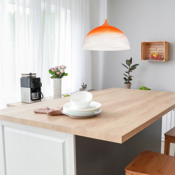 Oranžové závěsné svítidlo ø 30 cm Sfera – LAMKUR-image-3