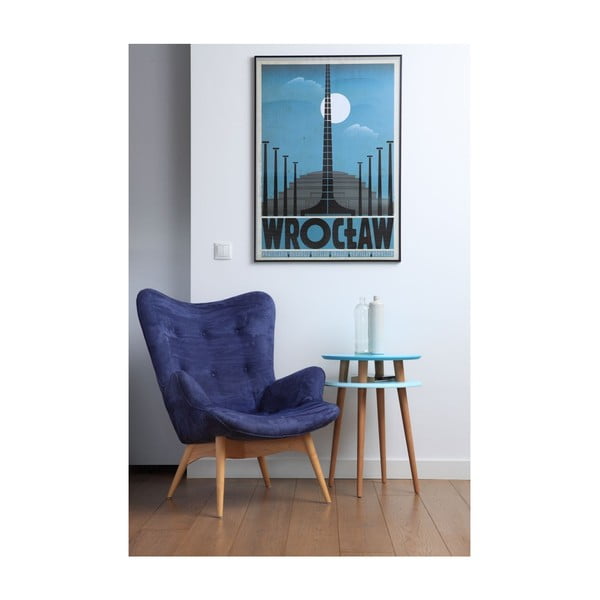 Světle šedý odkládací stolek Ragaba UFO, Ø 45 cm-image-3