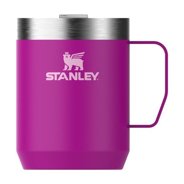 Růžový termo hrnek z nerezové oceli 230 ml Stay-Hot Camp Mug Violet Blossom – Stanley