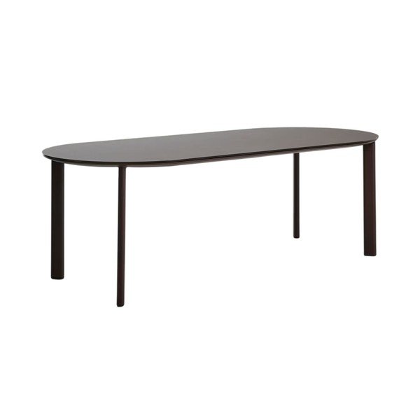 Zahradní jídelní stůl se skleněnou deskou 100x230 cm Erice – Kave Home