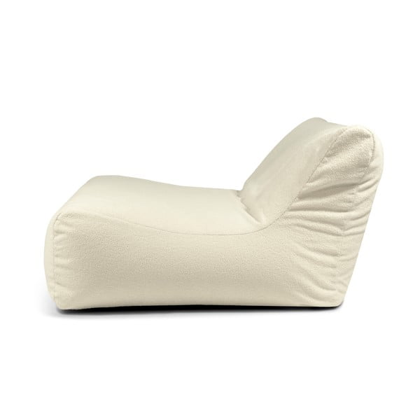 Krémový sedací vak z textilie bouclé Sofa Lounge – SLOWDOWN-image-3