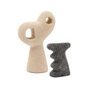 Kamenné sošky v sadě 2 ks (výška 23 cm) Arif – Kave Home