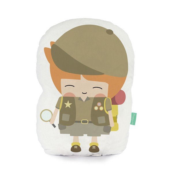 Polštářek z čisté bavlny Happynois Explorer, 40 x 30 cm
