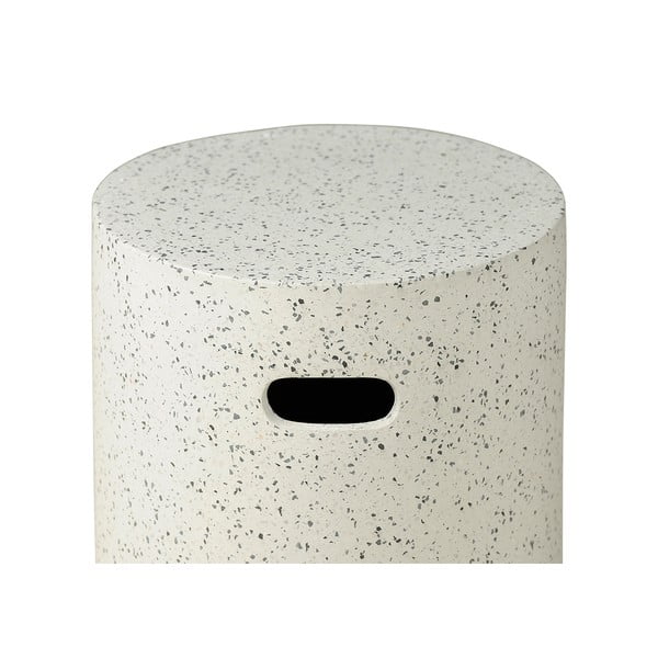 Bílý zahradní odkládací stolek Bonami Selection Loris, ø 35 cm-image-2