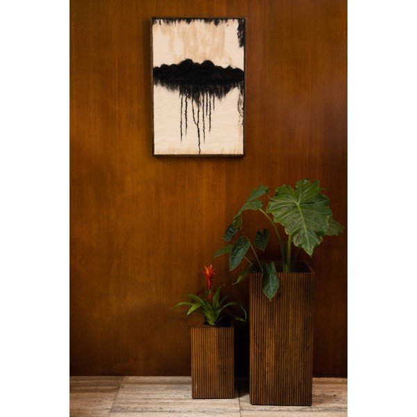 Dřevěné stojany na květiny v sadě 2 ks (výška 80 cm) Ribble – Dutchbone-image-1