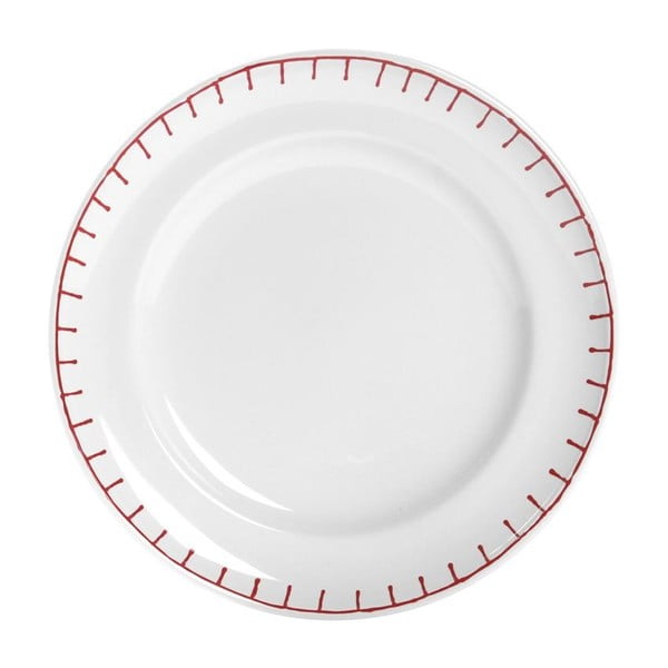 Set tří talířů Sophie, 21 cm, červený