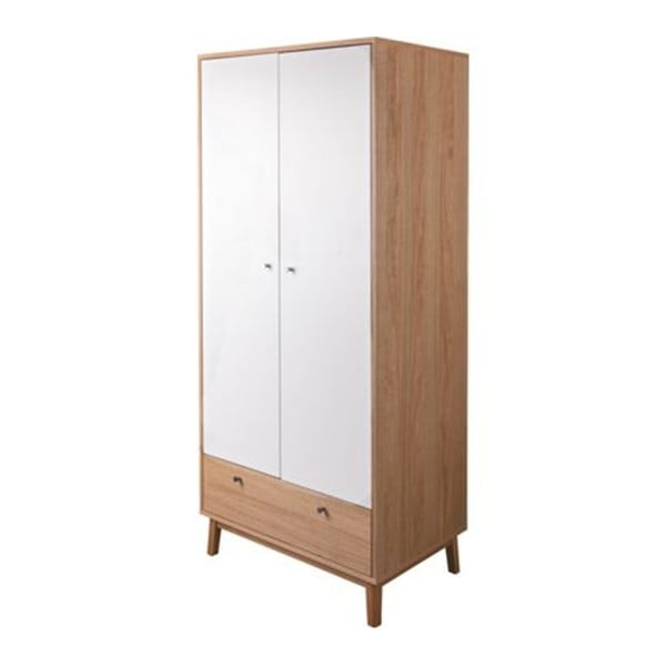 Dvoudveřová šatní skříň v dubovém dekoru se zásuvkou Jitona Merrik-image-1
