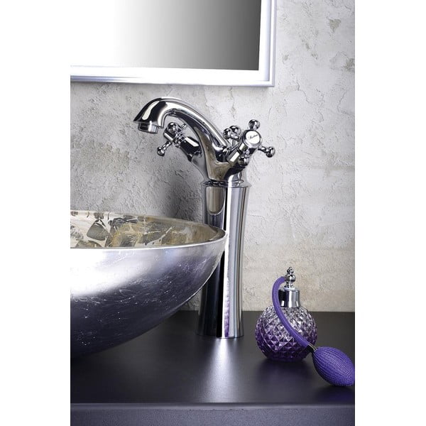 Růžová stojánková umyvadlová baterie Antea – Sapho-image-1