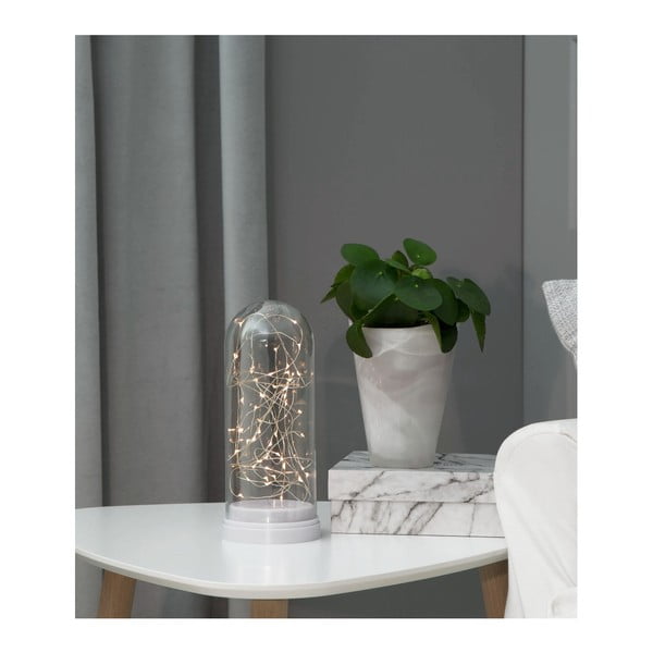 Bílá světelná LED dekorace Star Trading Glass Dome, výška 25 cm-image-4