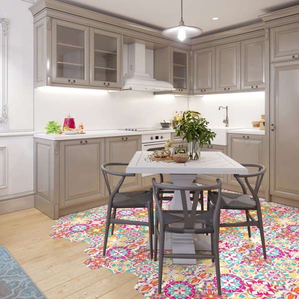Sada 10 samolepek na podlahu Ambiance Floor Stickers Hexagons Lusiana, 40 x 90 cm-image-2