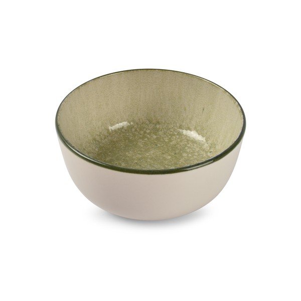 Zelená/krémová miska z kameniny 740 ml Gravel – ONA