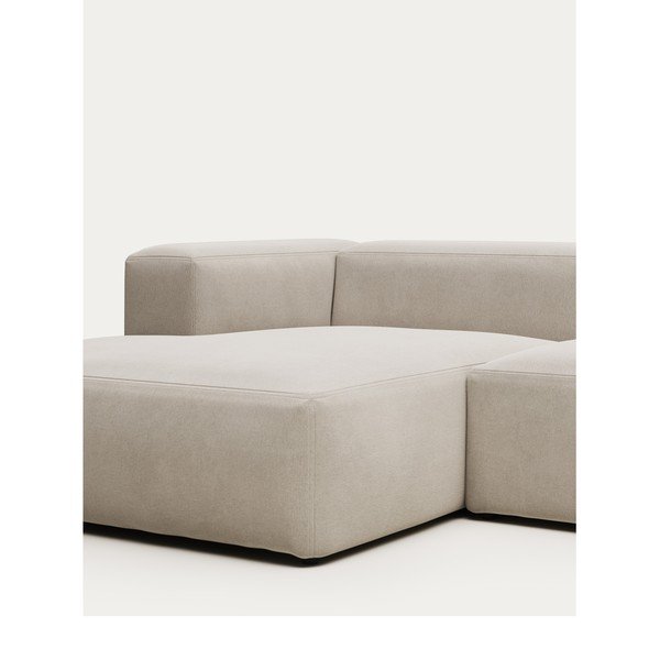 Béžová rohová pohovka (levý roh) Blok – Kave Home-image-1