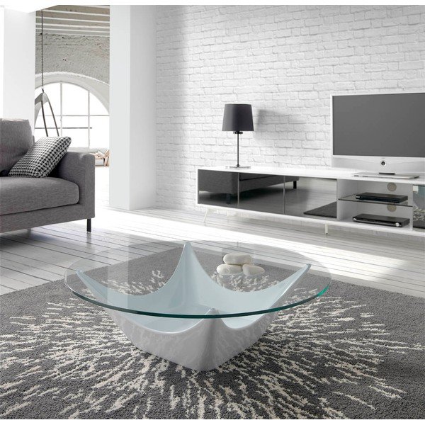 TV stolek Ángel Cerdá Lacquered Grey-image-1