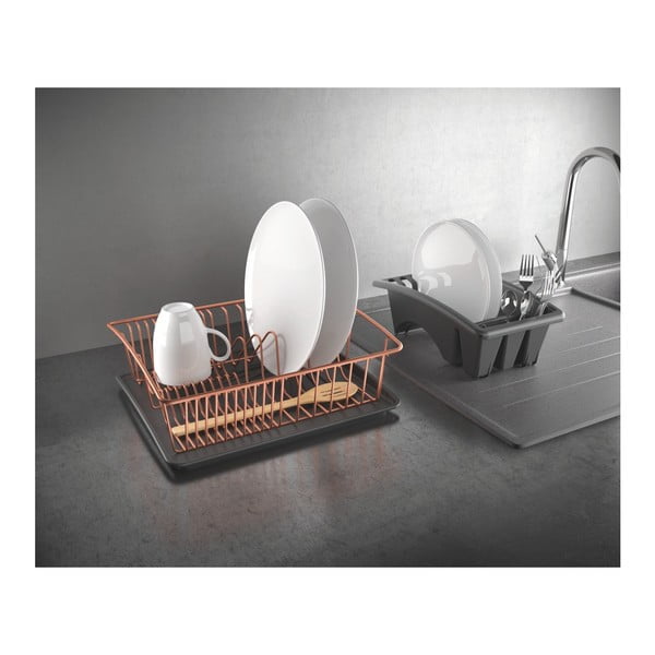 Odkapávač s podložkou v měděné barvě Metaltex-image-3