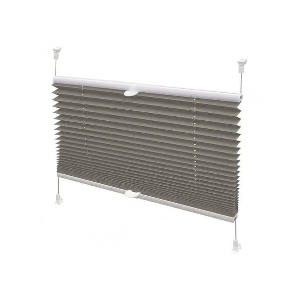 Antracitová roleta 72,5x150 cm Plisé Verona Termo – Gardinia-image-1