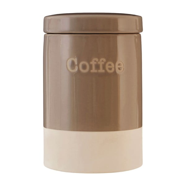 Hnědá kameninová dóza na kávu Premier Housewares, 616 ml