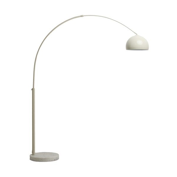 Bílá stojací lampa s kovovým stínidlem (výška 160 cm) Madali – Kave Home