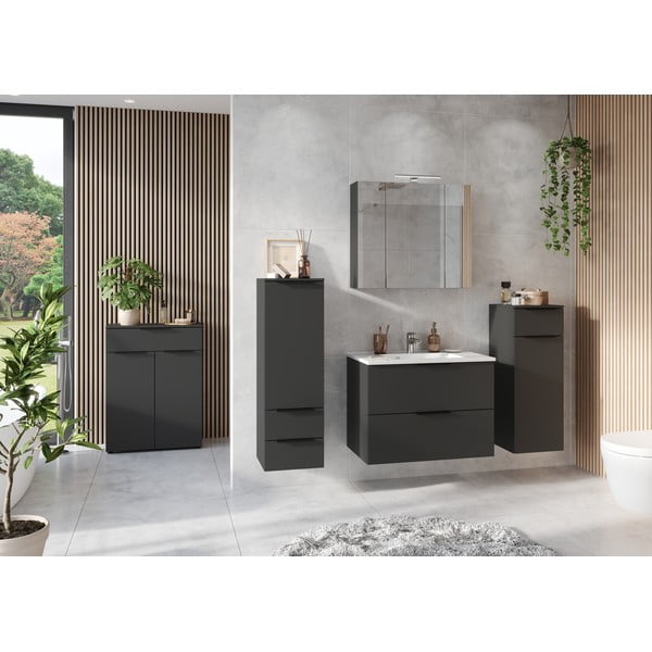 Antracitová koupelnová sestava Crandon – Germania-image-1