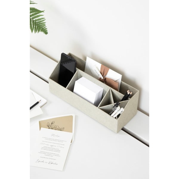 Kartonový organizér na psací potřeby Elisa Canvas Paper Laminate – Bigso-image-1