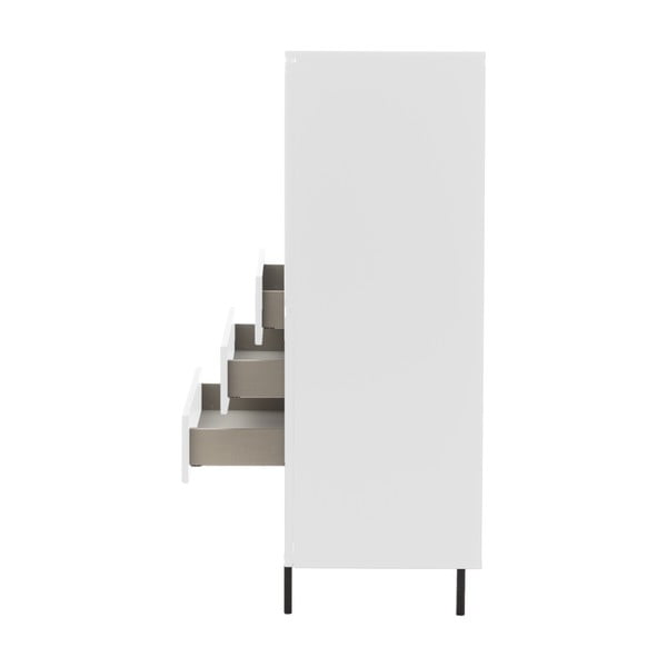 Bílá vysoká komoda 120x133 cm Plain – Tenzo-image-4