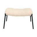 Krémová podnožka z umělé kožešiny Glasgow – House Nordic