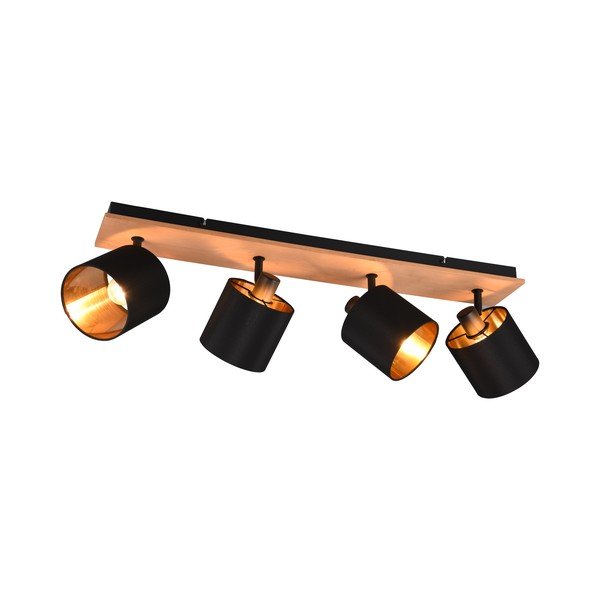 Bodové svítidlo v černo-přírodní barvě ø 12 cm Tommy – Reality-image-4