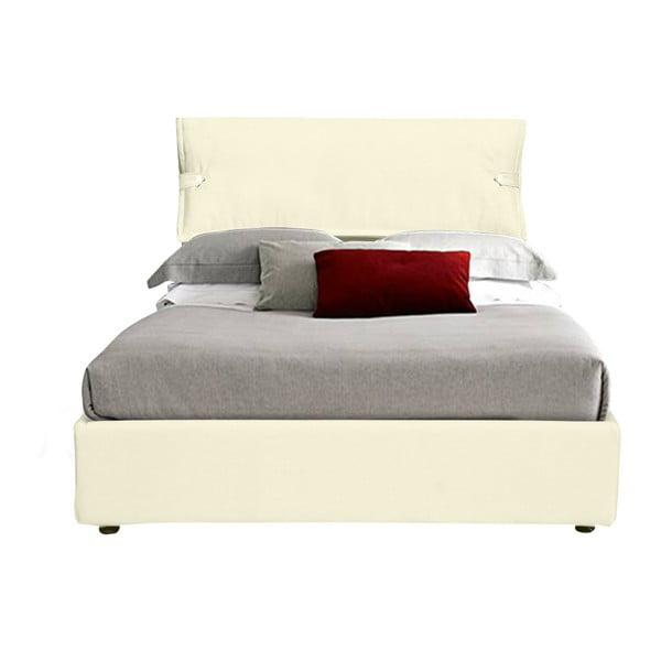 Béžová jednolůžková postel s úložným prostorem 13Casa Feeling, 120 x 190 cm