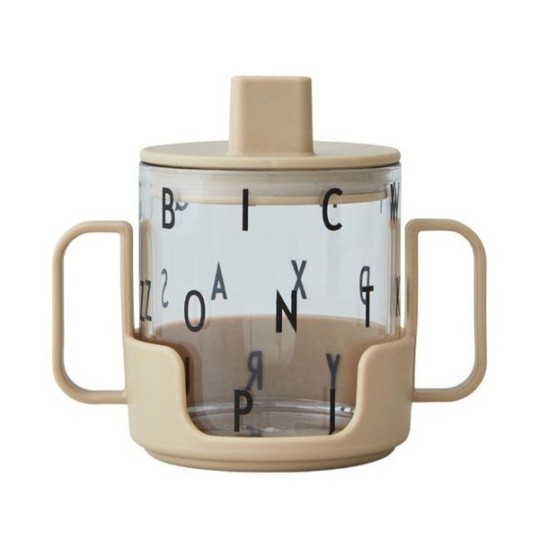 Béžový dětský hrnek Design Letters Grow With Your Cup