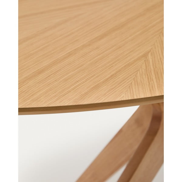 Jídelní stůl s deskou v dubovém dekoru 110x180 cm Naanim – Kave Home-image-3