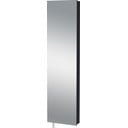 Antracitová předsíňová skříňka 50x195x18 cm Rotary – Germania