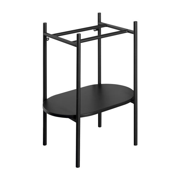 Černý kovový podstavec pod umyvadlo 40x82 cm Puno – Sapho