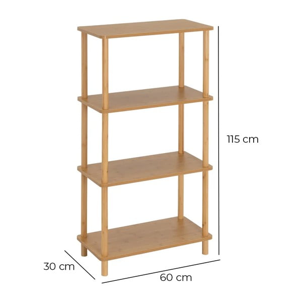 Regál v přírodní barvě 60x115 cm – Casa Selección-image-4