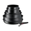 Hliníková sada nádobí 7 ks INGENIO Black stone L3998702 – Tefal