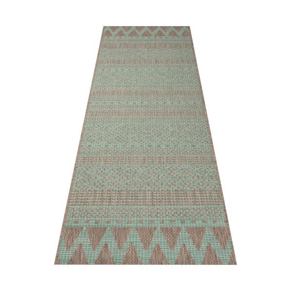 Zeleno-béžový venkovní koberec NORTHRUGS Sidon, 70 x 200 cm-image-2