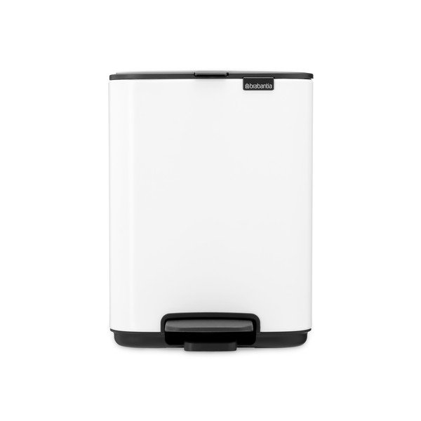 Bílý nášlapný ocelový odpadkový koš 4 l Bo – Brabantia