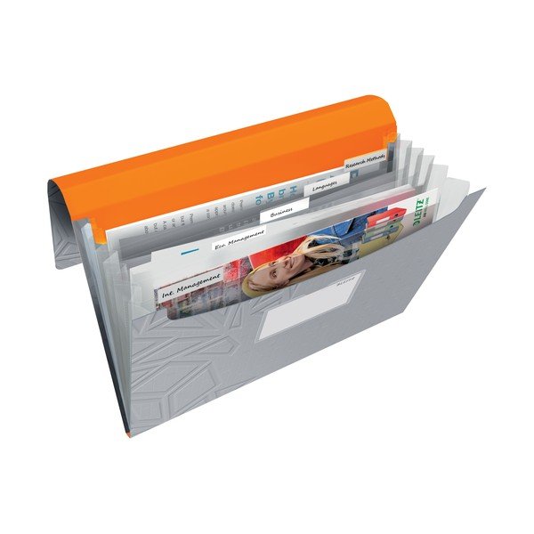 Šedá aktovka s přihrádkami Leitz-image-1