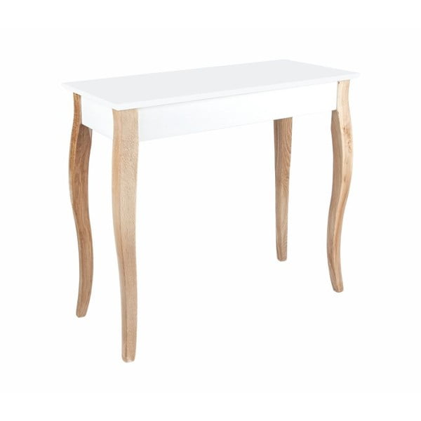Bílý toaletní stolek se zrcadlem Ragaba Dressing Table, délka 85 cm-image-3