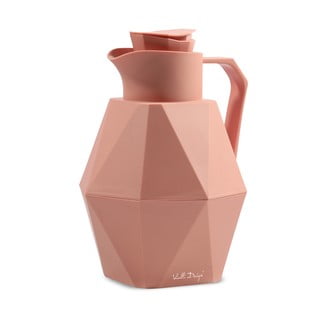 Růžová termoska Vialli Design Geo, 1 l