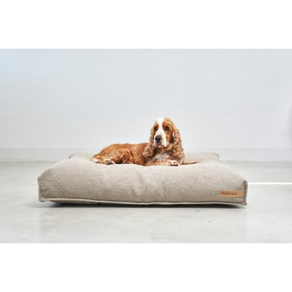 Světle hnědá matrace pro psa z materiálu bouclé 120x90 cm Mondo Cappuccino L – MiaCara-image-1